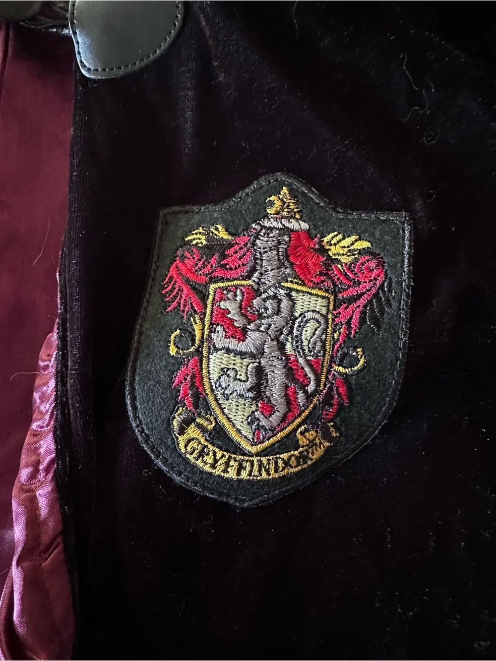Adult Harry Potter Adult Size Gryffindor Black Robe with Burgundy and Gold Trim